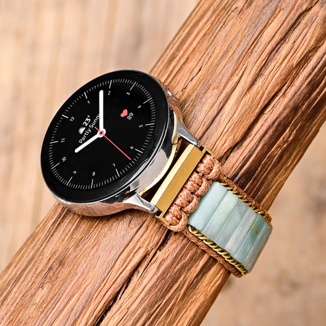 Boho Amazonite Samsung Watch Strap - Samsung Watch Straps - Pretland | Spiritual Crystals & Jewelry