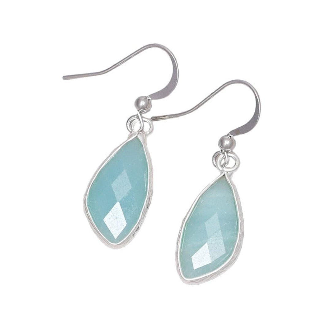Bohemian Natural Amazonite Earrings - Earrings - Pretland | Spiritual Crystals & Jewelry