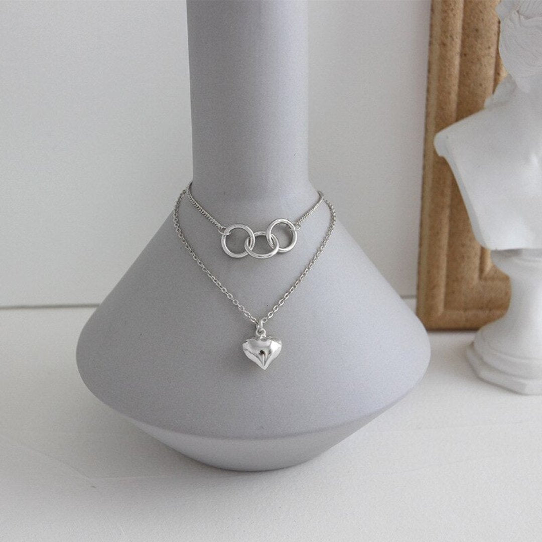 Dinah 925 Sterling Silver Necklace - Necklaces - Pretland | Spiritual Crystals & Jewelry