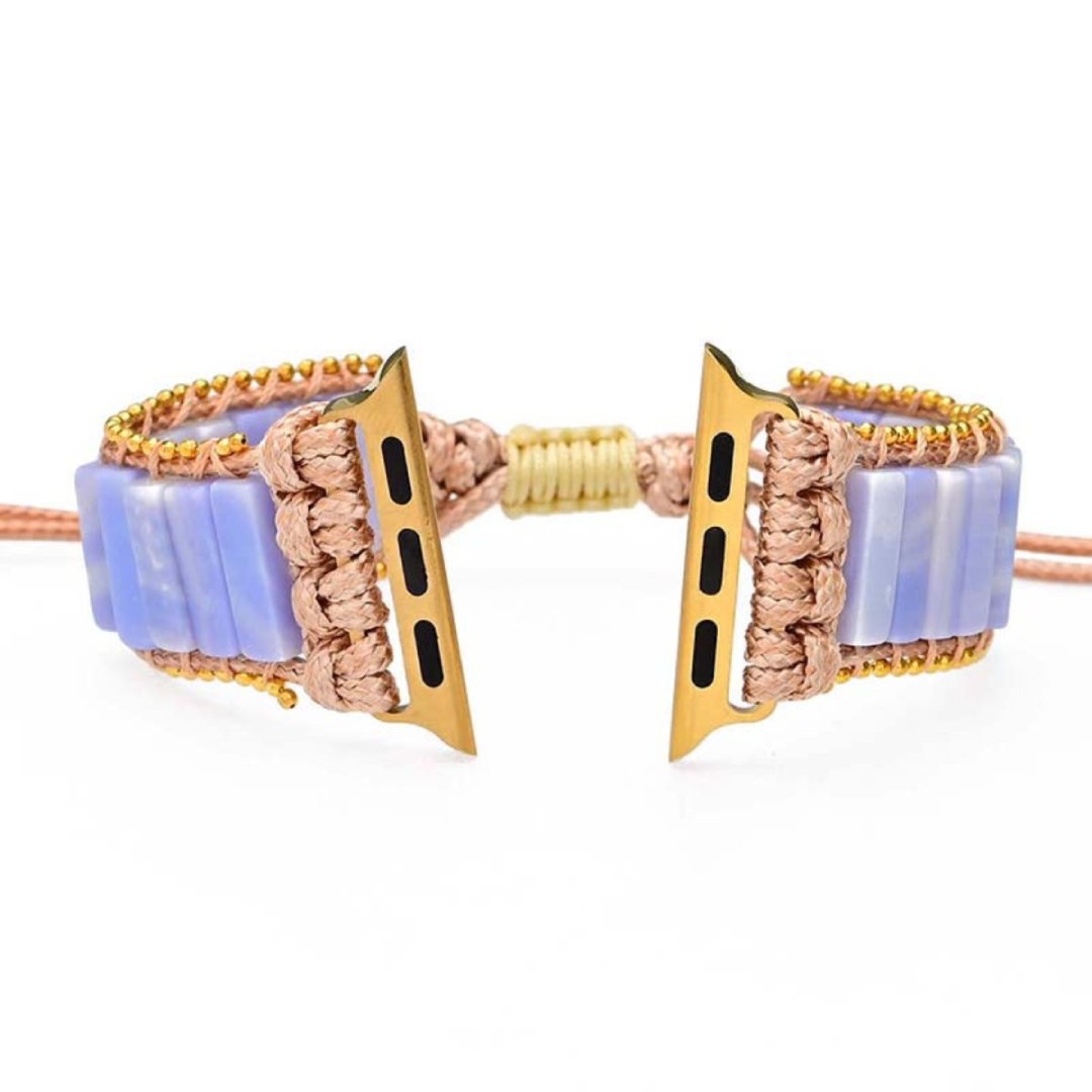 Bohemian Purple Agate Apple Watch Strap - Apple Watch Straps - Pretland | Spiritual Crystals & Jewelry