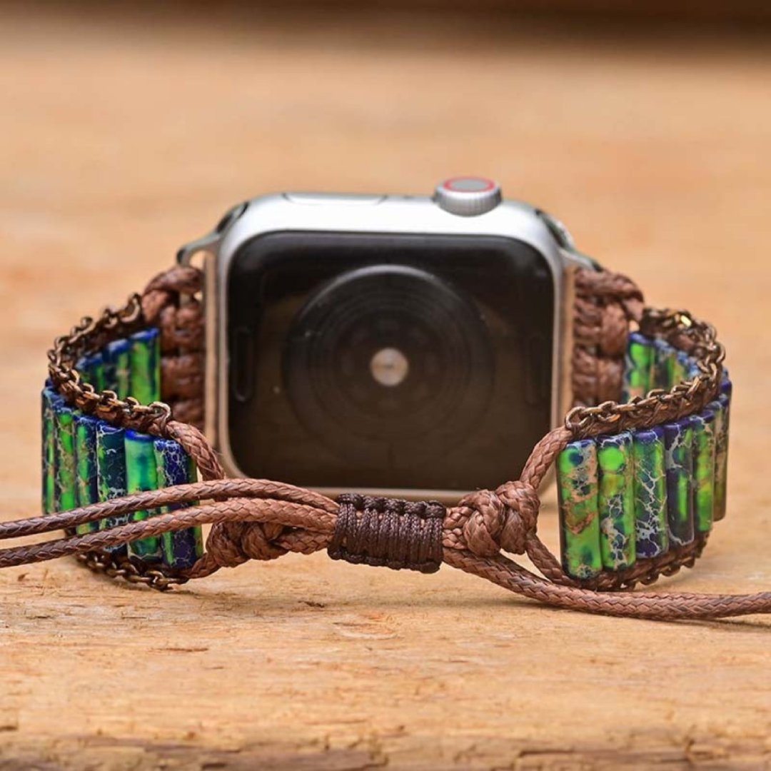 Bohemian Jasper Stones Apple Watch Strap - Apple Watch Straps - Pretland | Spiritual Crystals & Jewelry