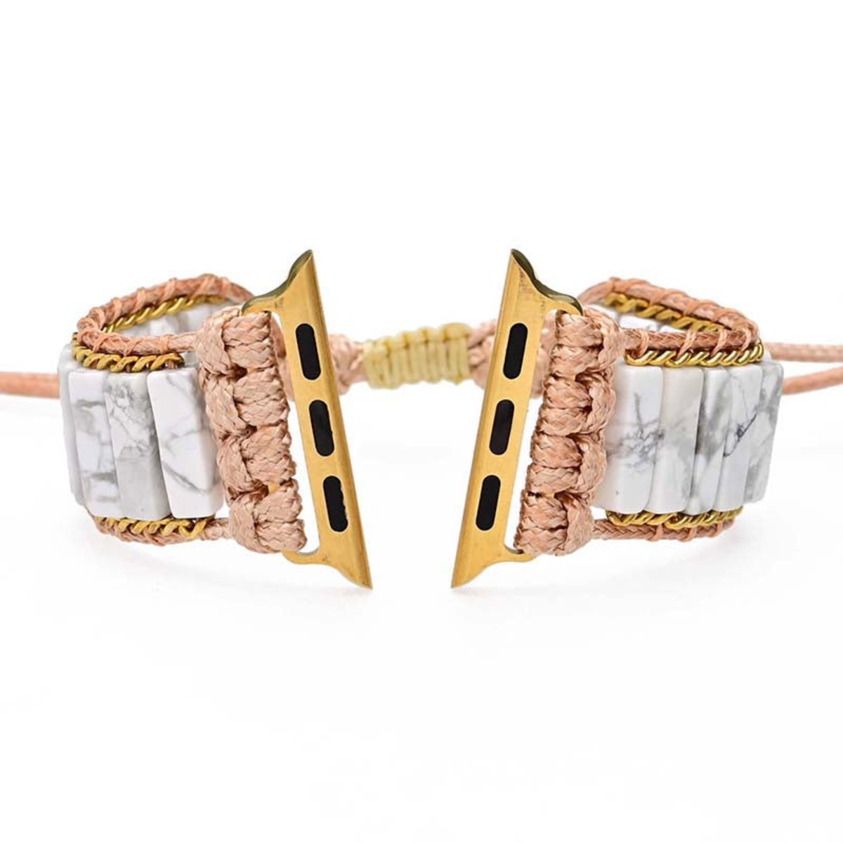 Fashionable White Howlite Apple Watch Strap - Apple Watch Straps - Pretland | Spiritual Crystals & Jewelry