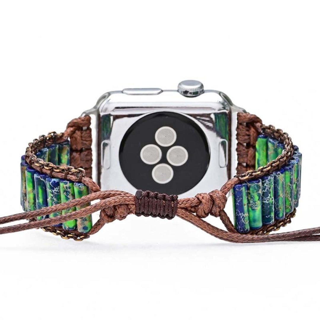 Bohemian Jasper Stones Apple Watch Strap - Apple Watch Straps - Pretland | Spiritual Crystals & Jewelry