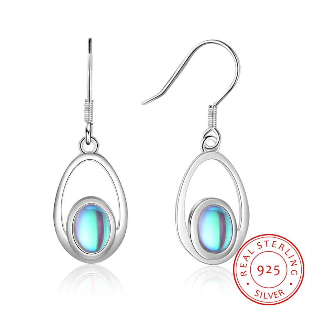 Trend Moonstone 925 Sterling Silver Earrings - Earrings - Pretland | Spiritual Crystals & Jewelry