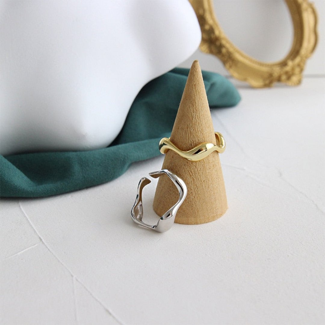 Aziza 925 Sterling Silver Adjustable Ring - Rings - Pretland | Spiritual Crystals & Jewelry