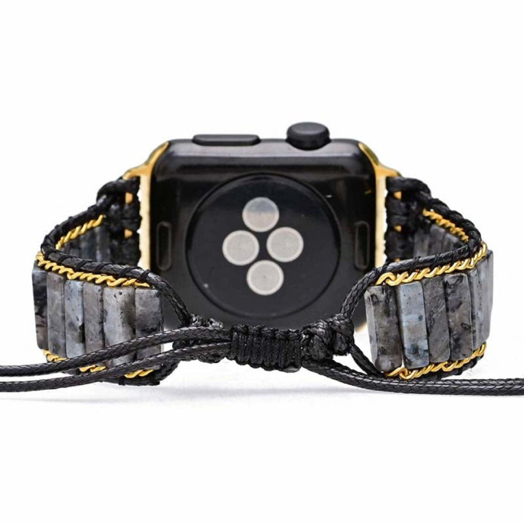 Bohemian Black Labradorite Apple Watch Strap - Apple Watch Straps - Pretland | Spiritual Crystals & Jewelry