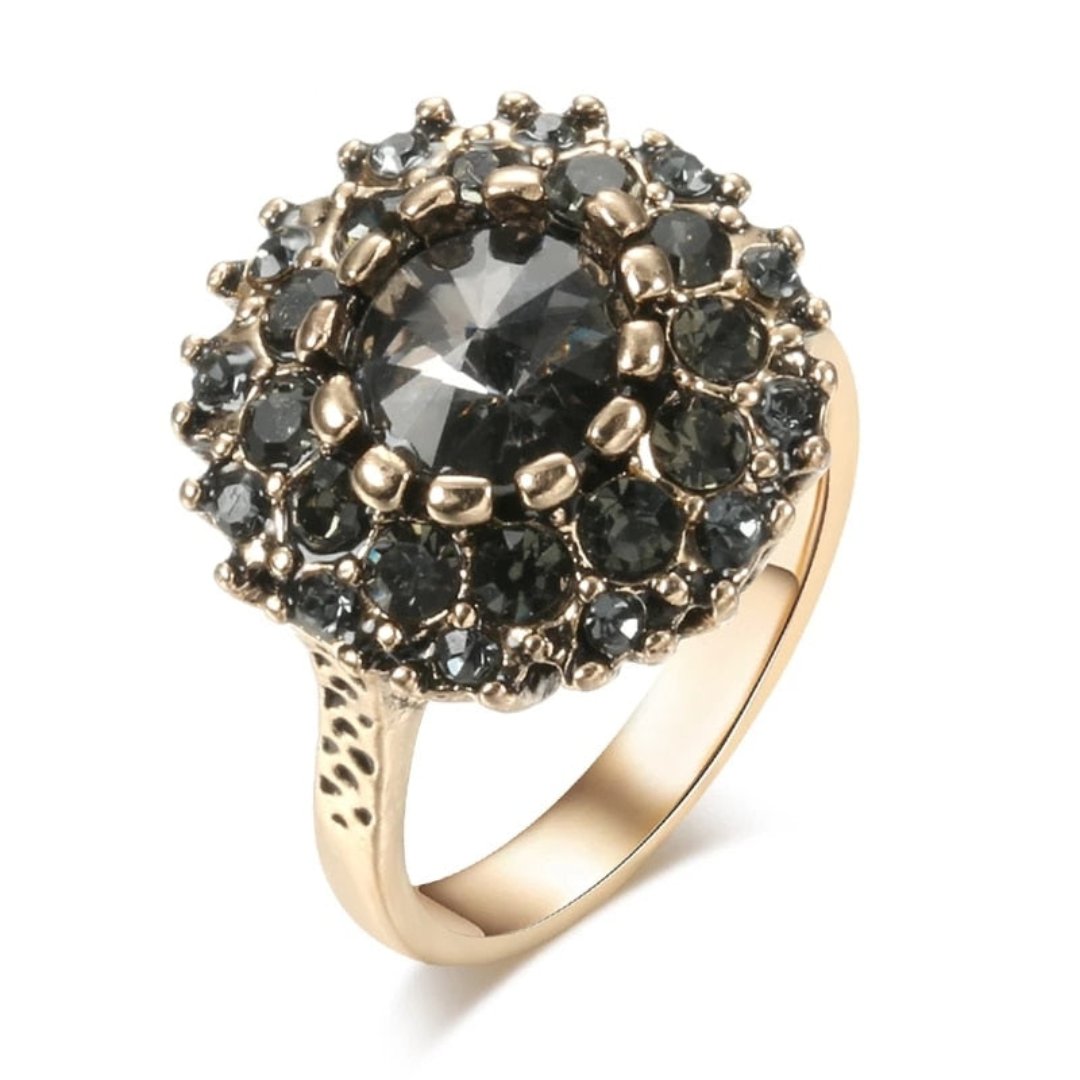 Magnificent Black Onyx Crystal Ring - Rings - Pretland | Spiritual Crystals & Jewelry