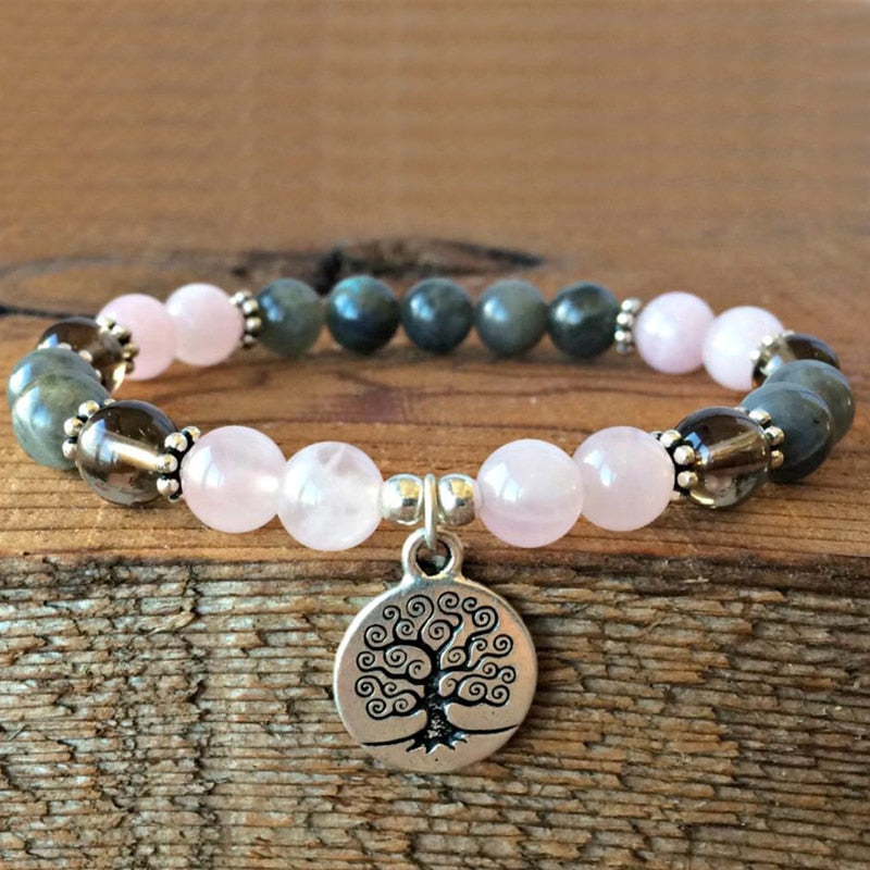 Spiritual Tree of Life Labradorite Bracelet - Bracelets - Pretland | Spiritual Crystals & Jewelry