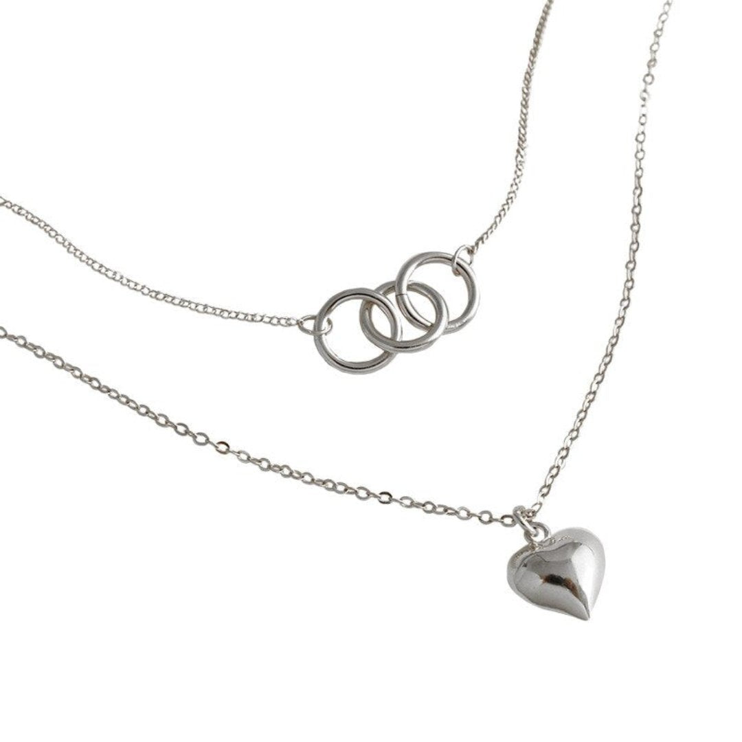 Dinah 925 Sterling Silver Necklace - Gold - Necklaces - Pretland | Spiritual Crystals & Jewelry