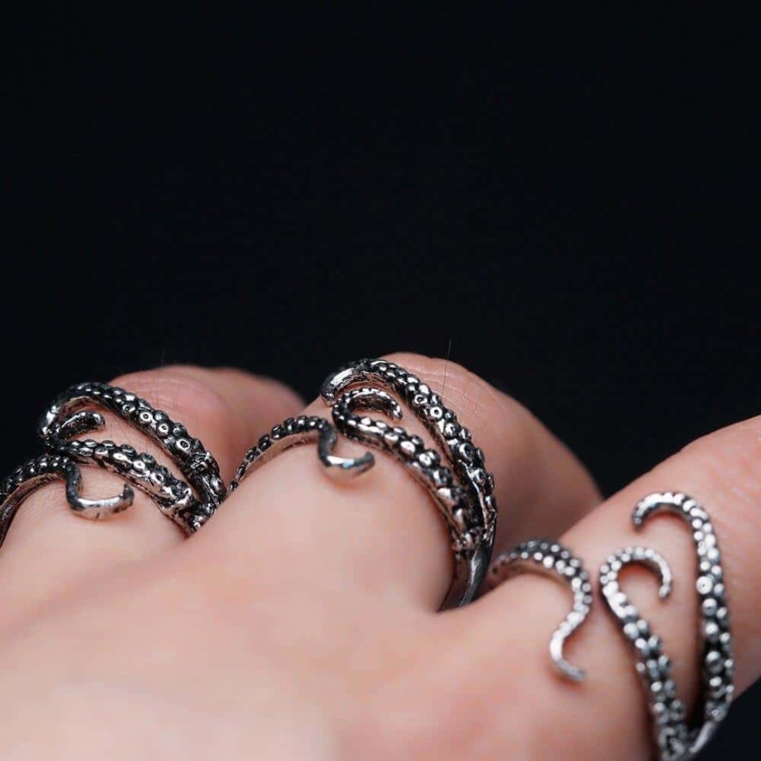 Boho Octopus Ring - Rings - Pretland | Spiritual Crystals & Jewelry