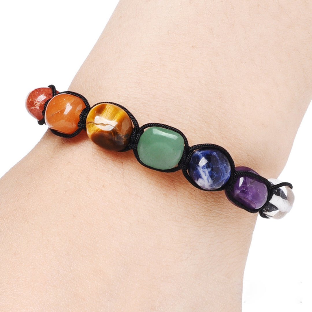 7 Chakra Natural Stone Handmade Bracelet - Bracelets - Pretland | Spiritual Crystals & Jewelry