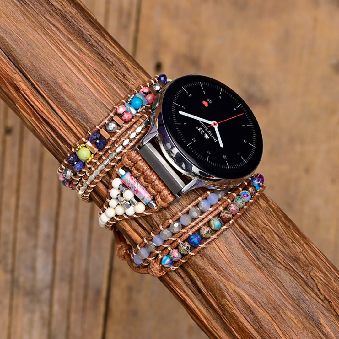 Intense Healing Jasper Samsung Watch Strap - Samsung Watch Straps - Pretland | Spiritual Crystals & Jewelry