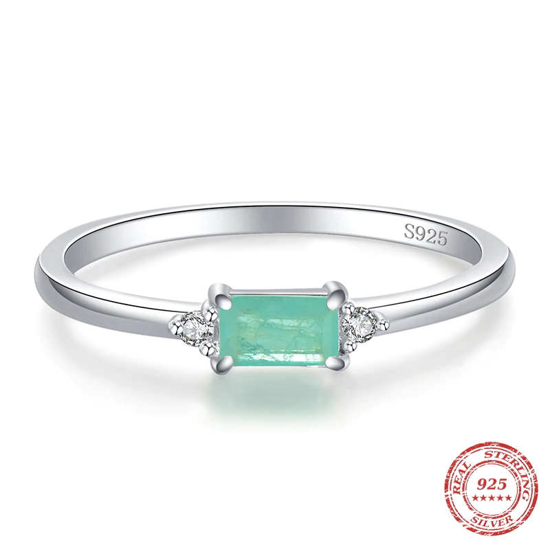 Paraiba Tourmaline Sterling Silver Ring - Rings - Pretland | Spiritual Crystals & Jewelry