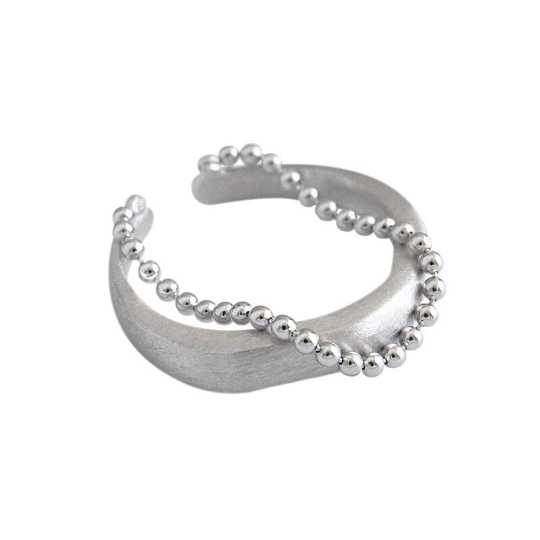 Fausta 925 Sterling Silver Adjustable Ring - Rings - Pretland | Spiritual Crystals & Jewelry