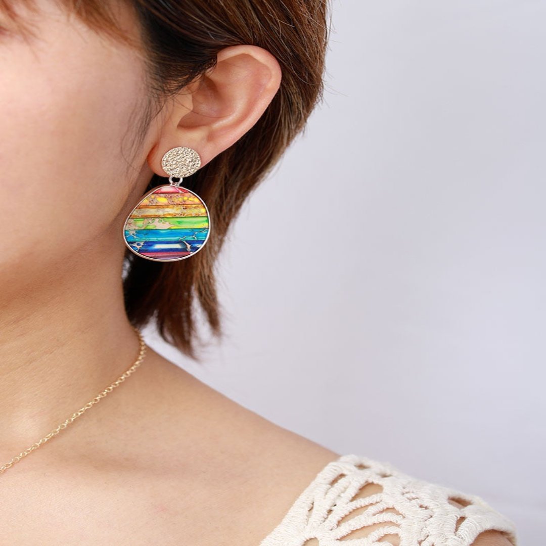 Spiritual 7 Chakra Energy Earrings - Earrings - Pretland | Spiritual Crystals & Jewelry