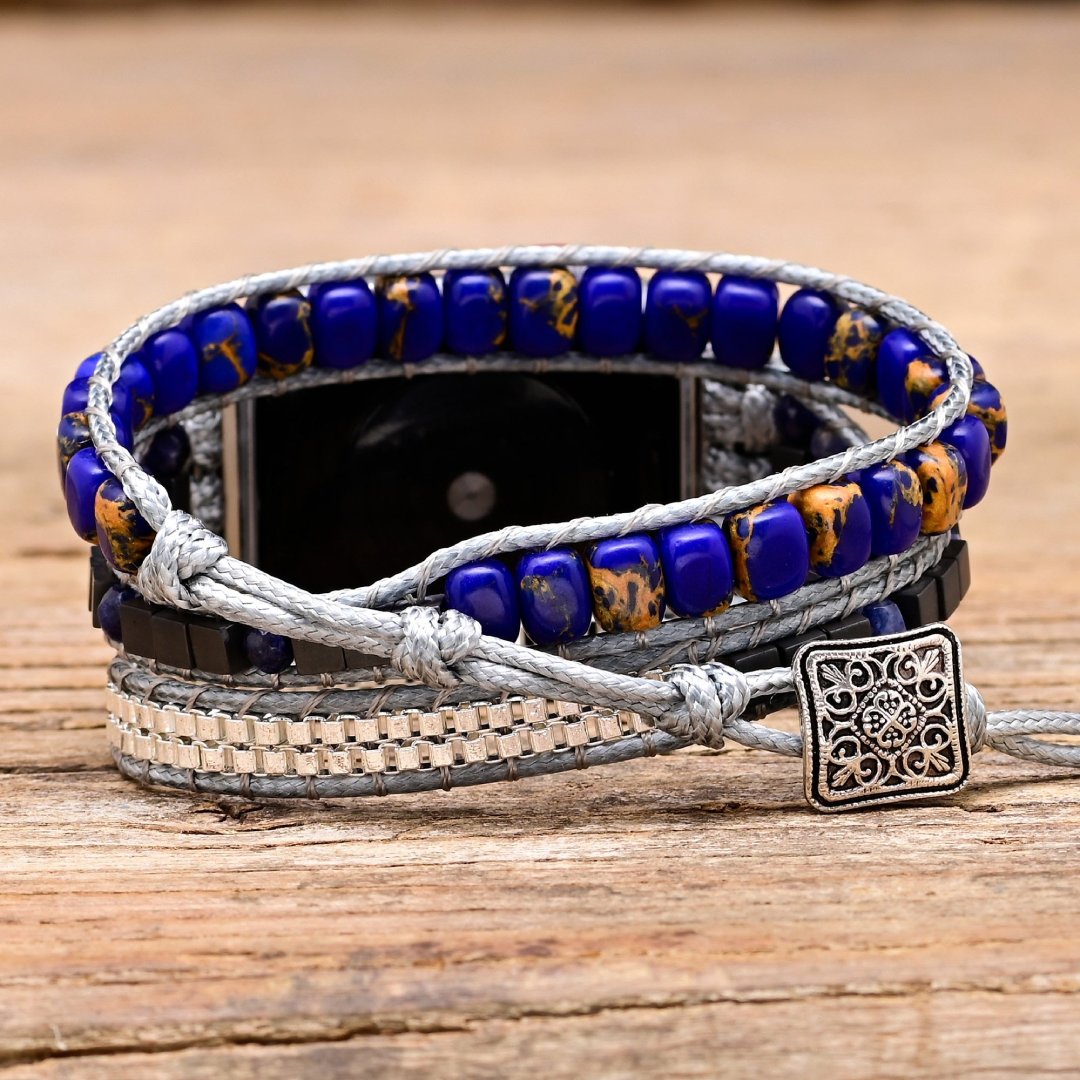 Dream Blue Jasper Apple Watch Strap - Apple Watch Straps - Pretland | Spiritual Crystals & Jewelry