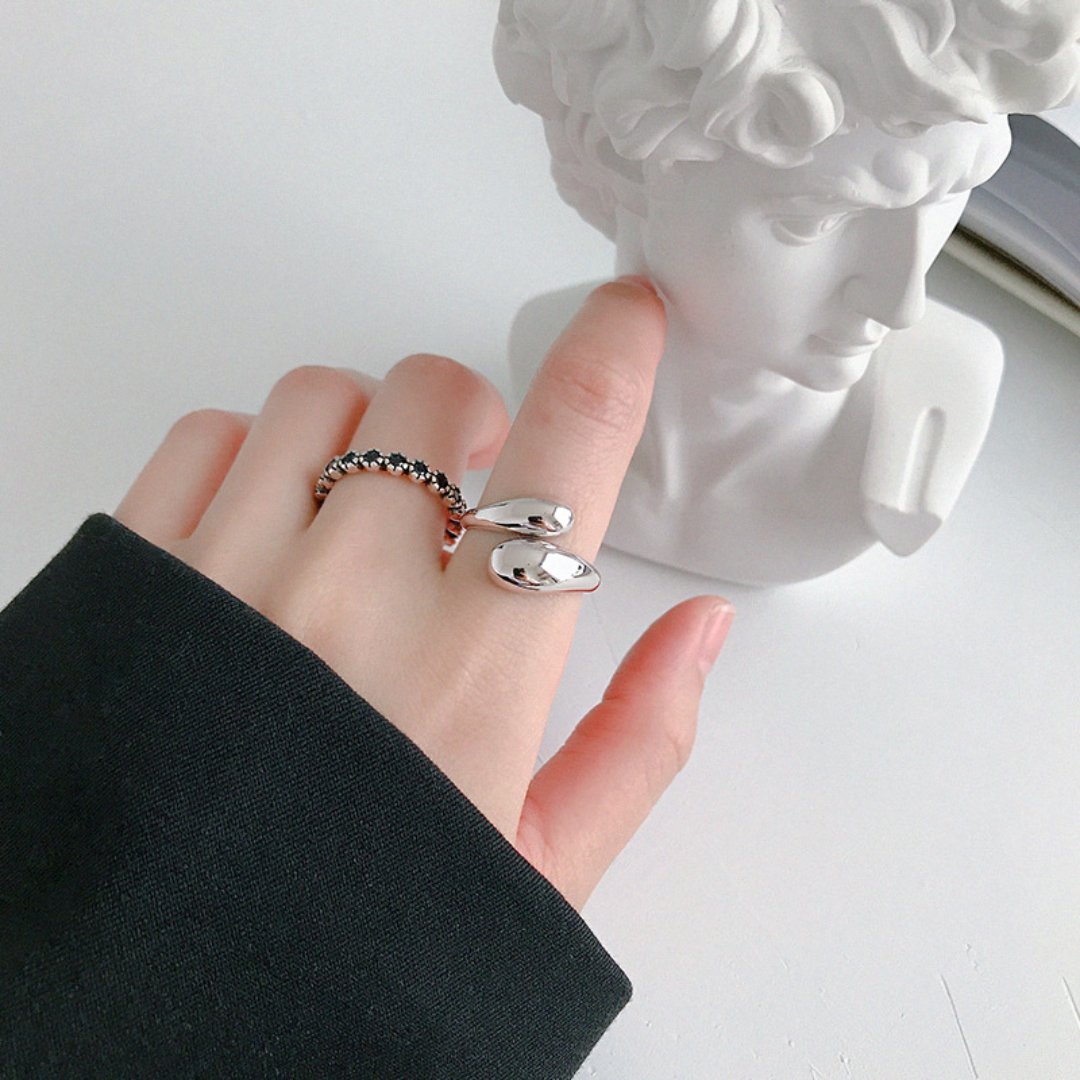 Zana 925 Sterling Silver Adjustable Ring - Rings - Pretland | Spiritual Crystals & Jewelry