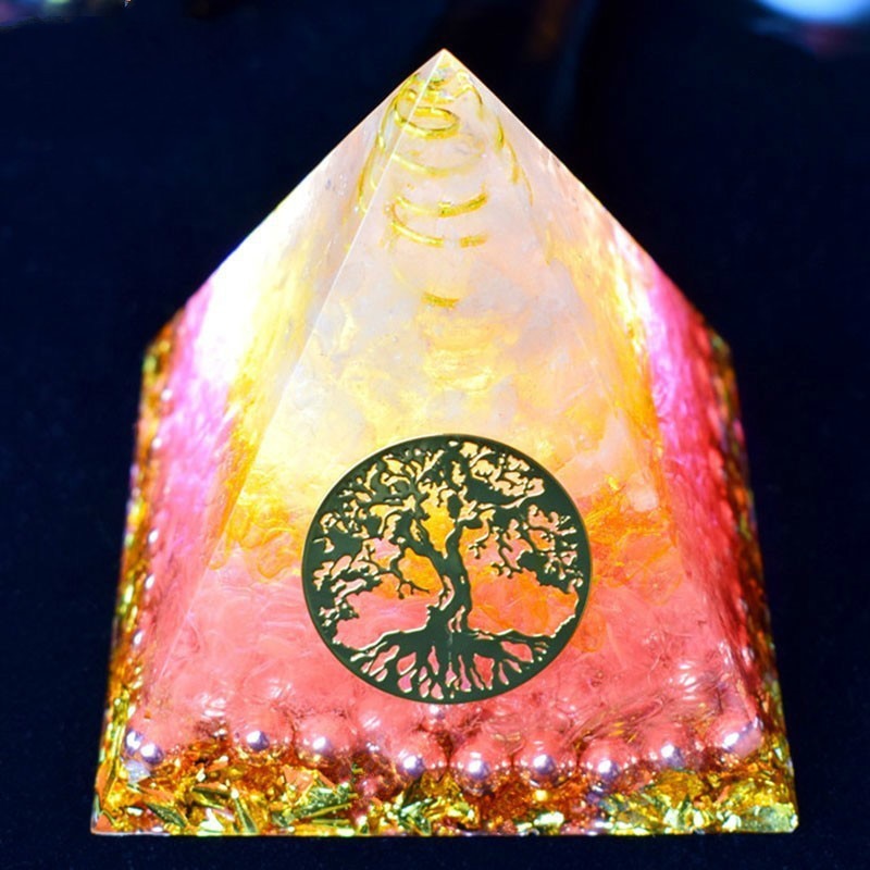 Tree of Life Chakra Orgone Pyramid - Orgone Pyramids - Pretland | Spiritual Crystals & Jewelry