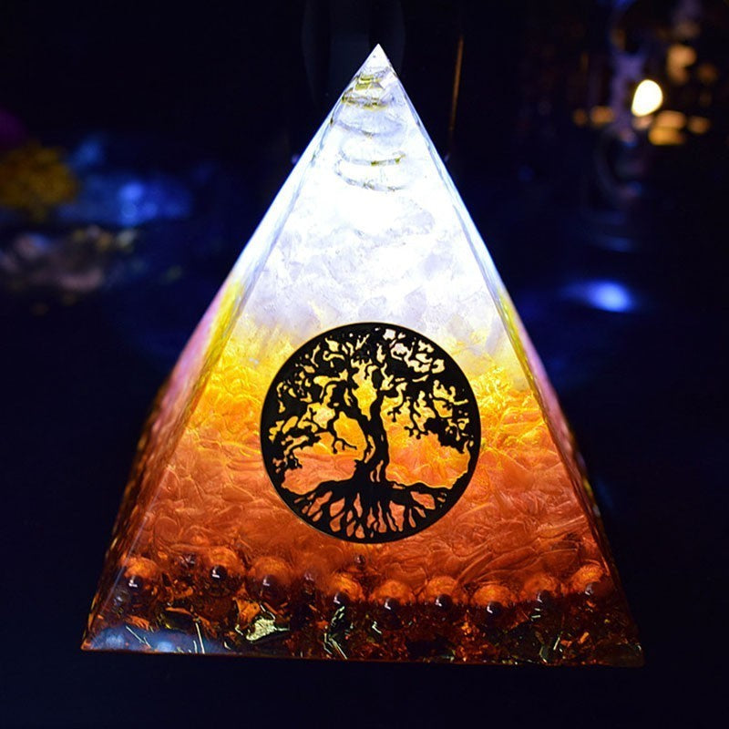 Tree of Life Chakra Orgone Pyramid - Orgone Pyramids - Pretland | Spiritual Crystals & Jewelry