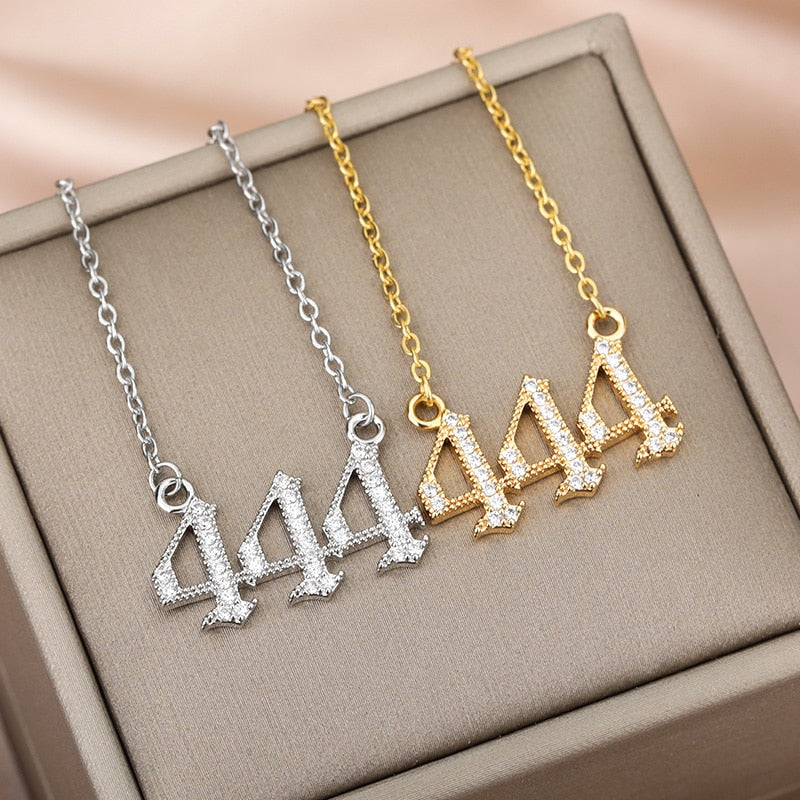 Angel Number Manifest Zirconia Necklace - Pendant Necklaces - Pretland | Spiritual Crystals & Jewelry