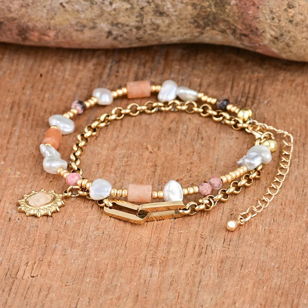 Spiritual Natural Sunstone Bracelet