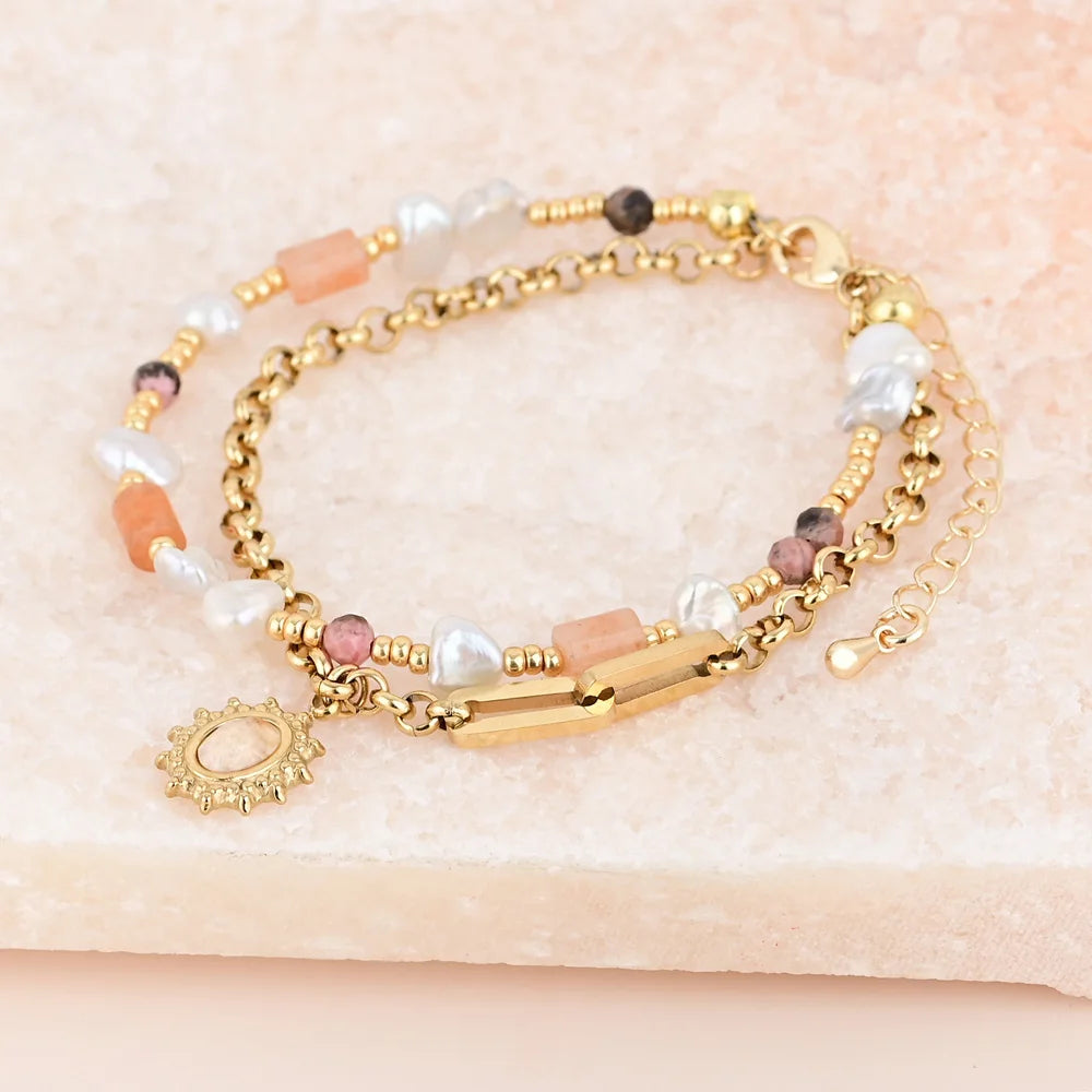 Spiritual Natural Sunstone Bracelet
