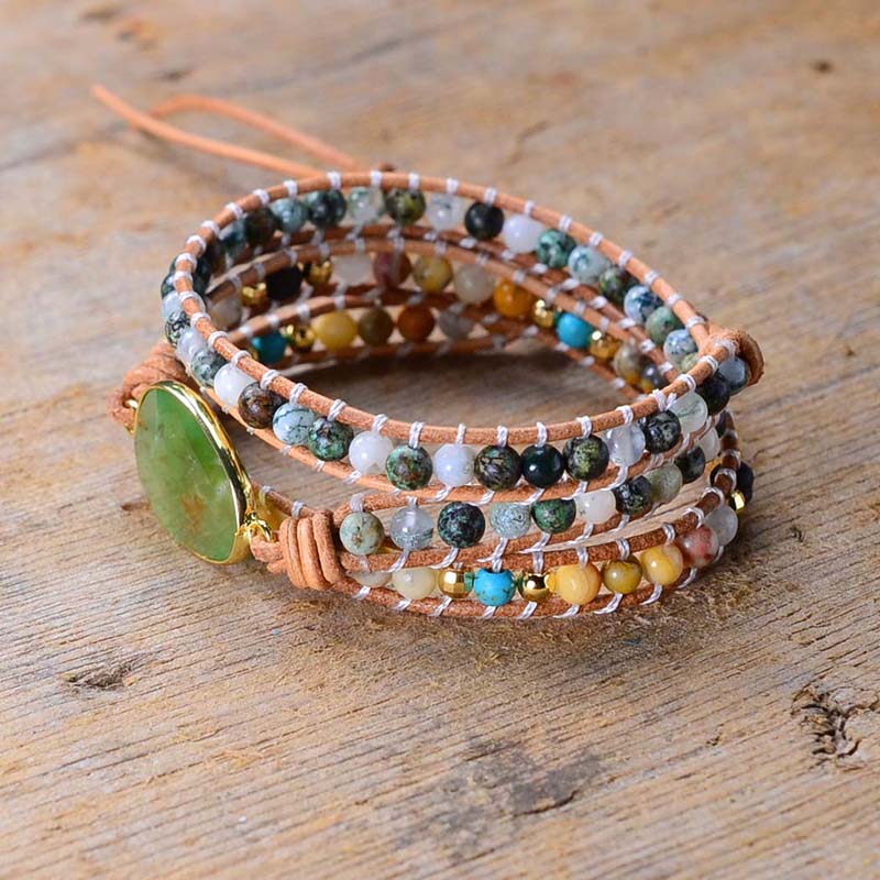 Special Australian Jade Bracelet - Wrap Bracelets - Pretland | Spiritual Crystals & Jewelry