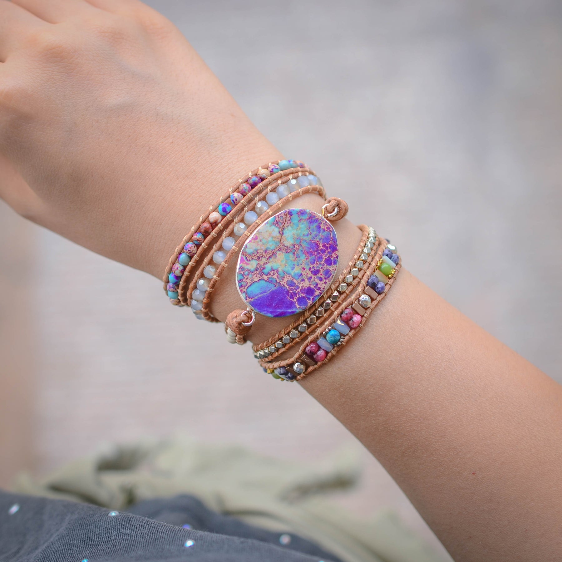 Spirit Jasper Energy Bracelet - Wrap Bracelets - Pretland | Spiritual Crystals & Jewelry