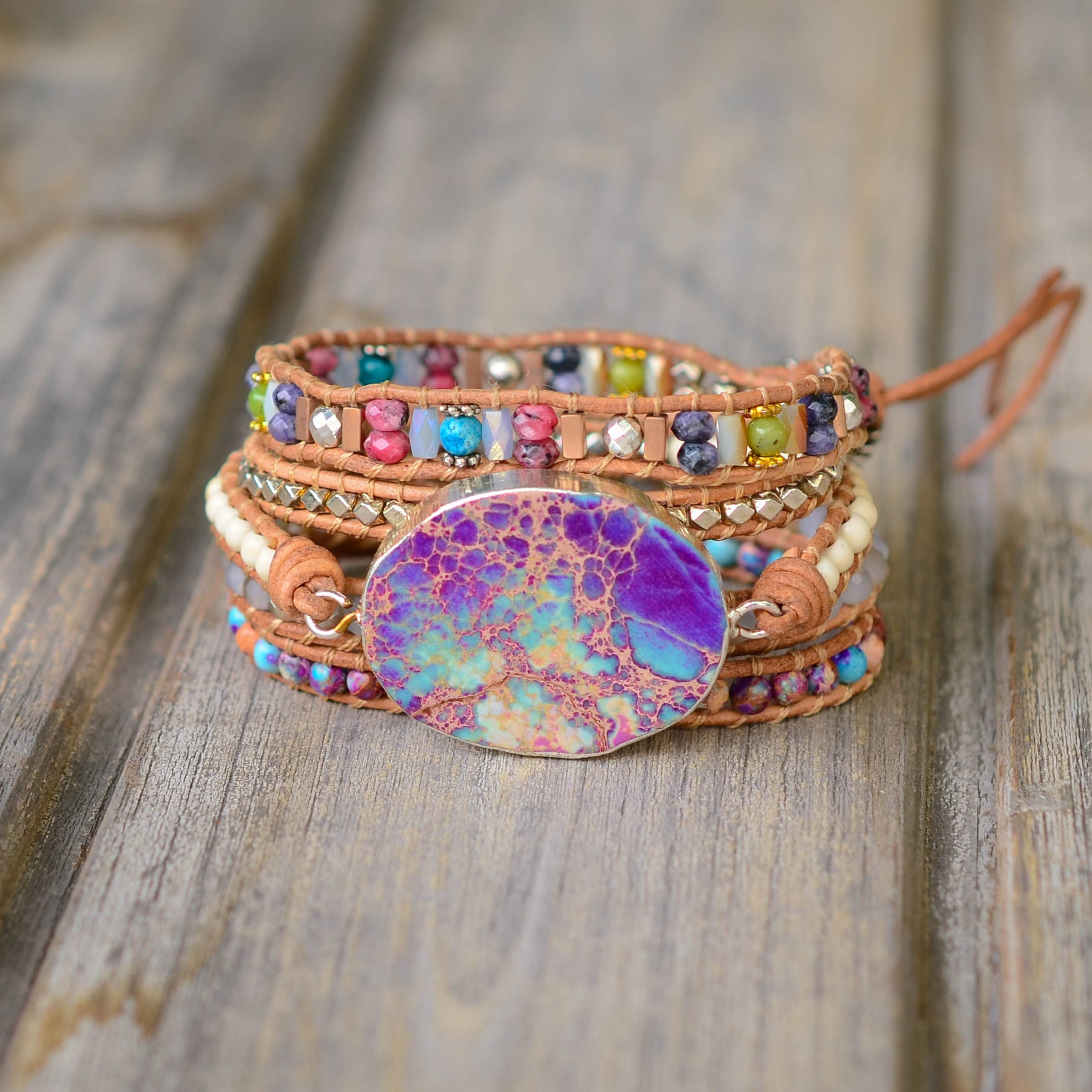 Spirit Jasper Energy Bracelet - Wrap Bracelets - Pretland | Spiritual Crystals & Jewelry
