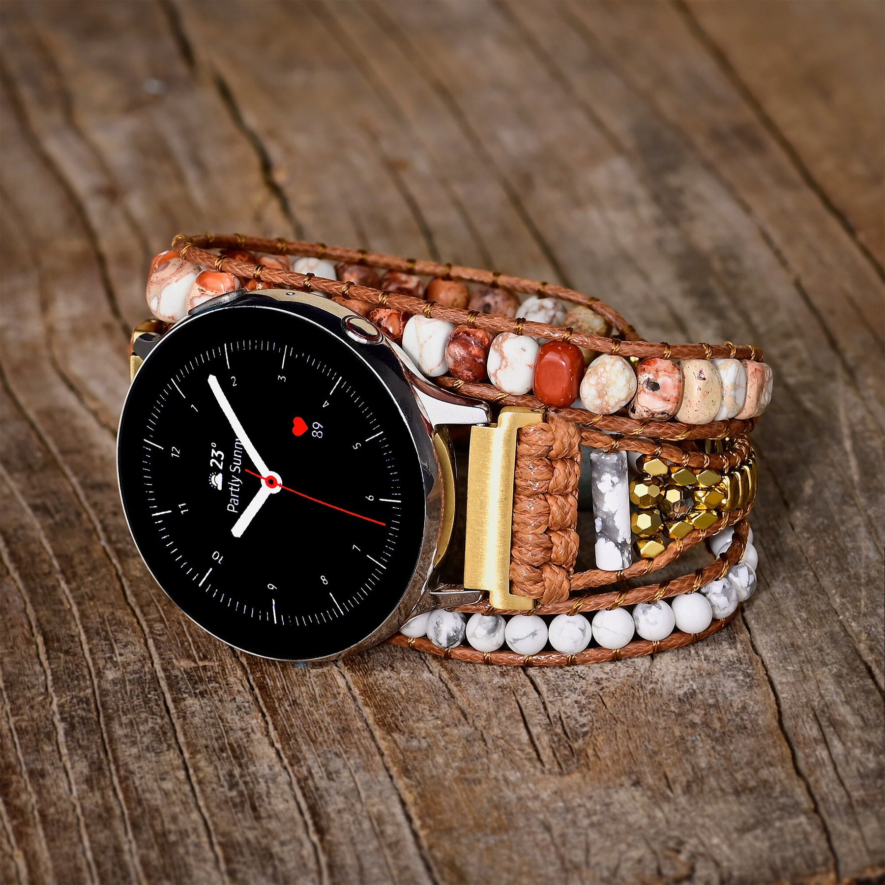 Bohemian Jasper Sumsung Watch Strap - Samsung Watch Straps - Pretland | Spiritual Crystals & Jewelry