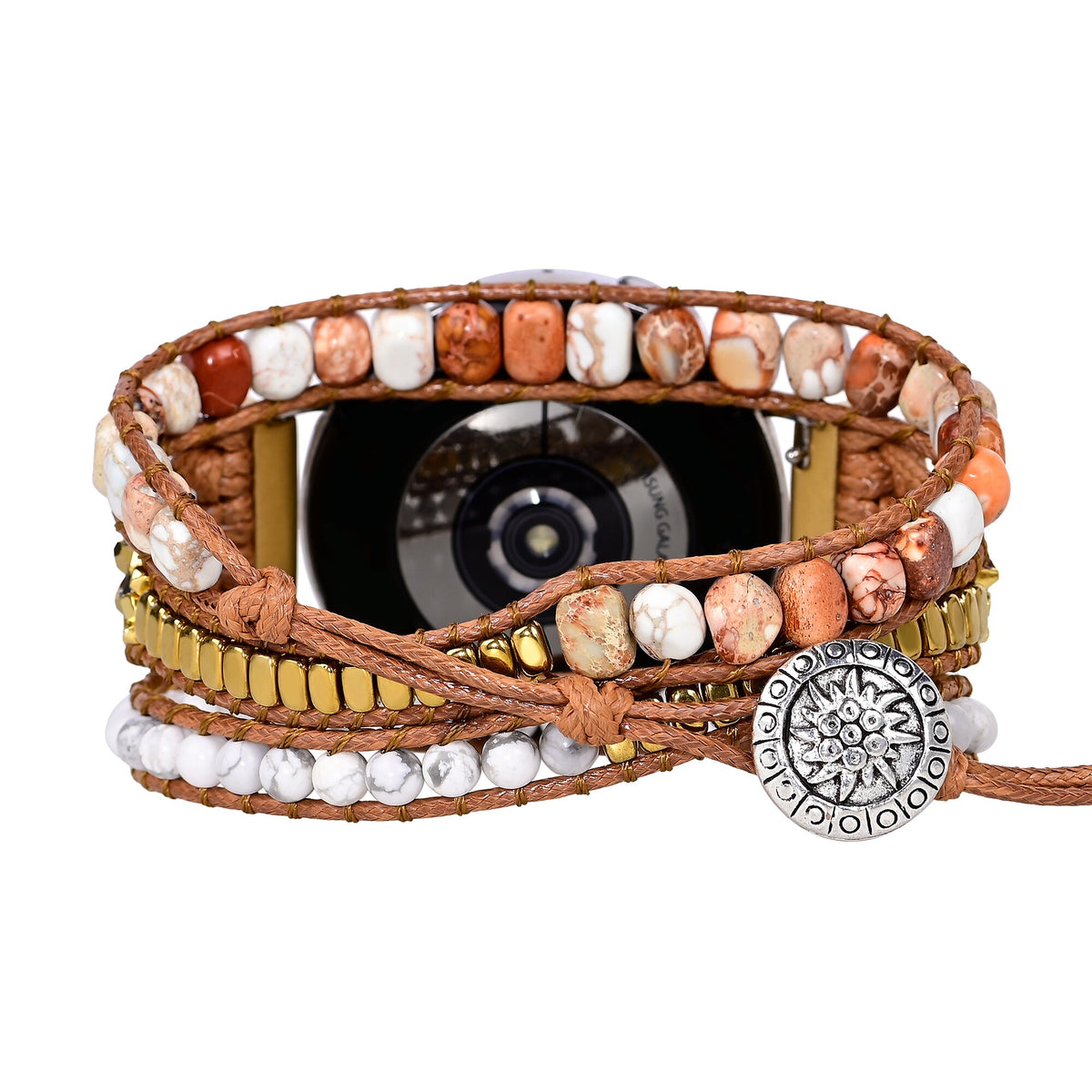 Bohemian Jasper Sumsung Watch Strap - Samsung Watch Straps - Pretland | Spiritual Crystals & Jewelry