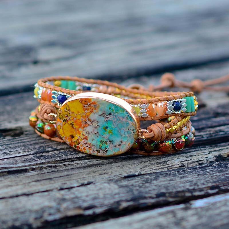 Spiritual Boho Charm Wrap Bracelet - Wrap Bracelets - Pretland | Spiritual Crystals & Jewelry