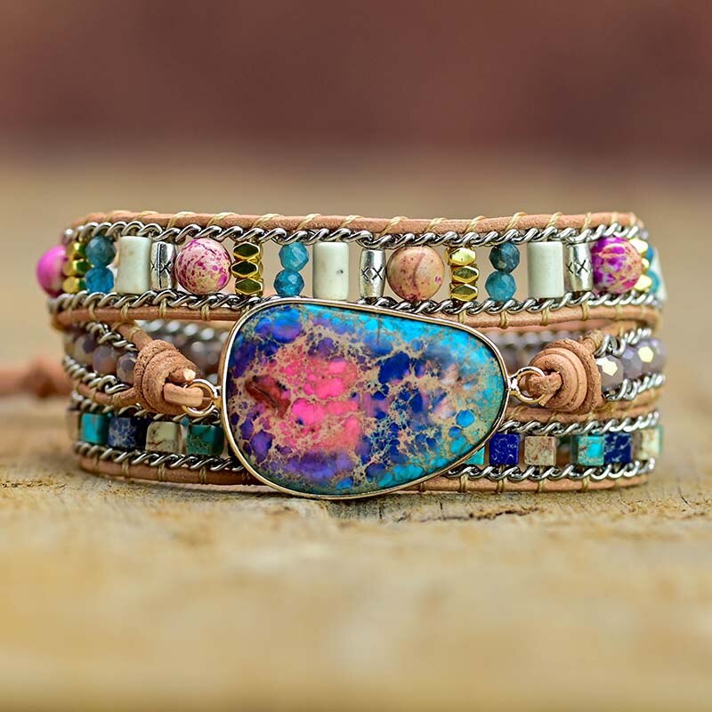 Spiritual Boho Emperor Wrap Bracelet - Wrap Bracelets - Pretland | Spiritual Crystals & Jewelry
