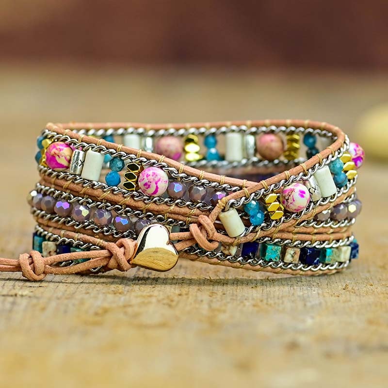 Spiritual Boho Emperor Wrap Bracelet - Wrap Bracelets - Pretland | Spiritual Crystals & Jewelry
