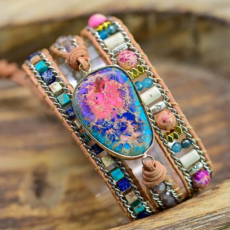 Spiritual Boho Emperor Wrap Bracelet - Wrap Bracelets - Pretland | Spiritual Crystals & Jewelry