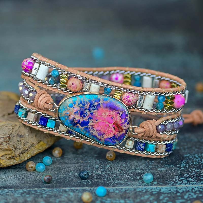 Spiritual Boho Emperor Wrap Bracelet - Wrap Bracelets - Pretland | Spiritual Crystals & Jewelry