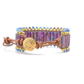 Emperor Jasper Wristband Bracelet - Bracelets - Pretland | Spiritual Crystals & Jewelry