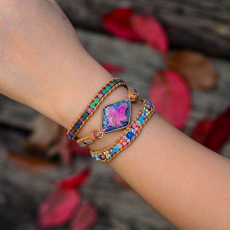 Spiritual Tibetan Beads Wrap Bracelet - Wrap Bracelets - Pretland | Spiritual Crystals & Jewelry