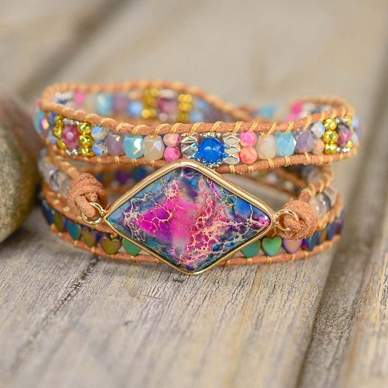 Spiritual Tibetan Beads Wrap Bracelet - Wrap Bracelets - Pretland | Spiritual Crystals & Jewelry