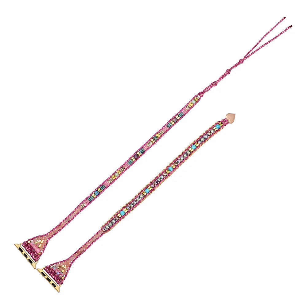 Bright Colour Picture Stone Apple Watch Strap