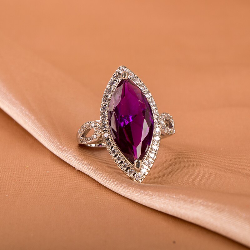 Magnificent Amethyst 925 Sterling Silver Ring - Rings - Pretland | Spiritual Crystals & Jewelry