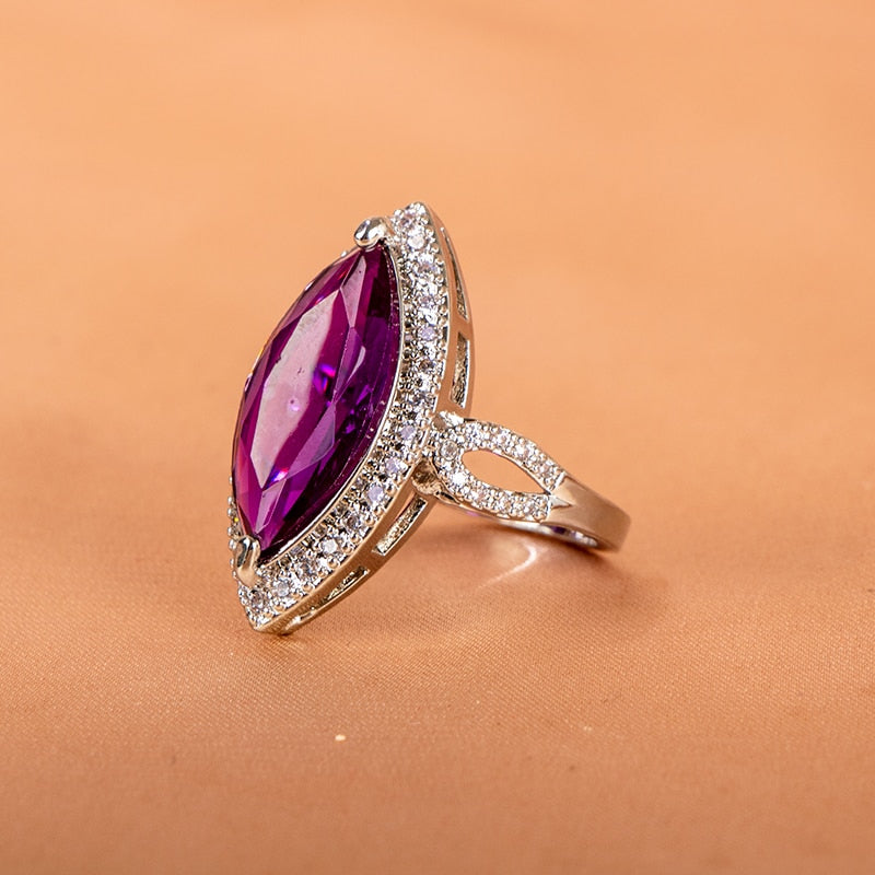 Magnificent Amethyst 925 Sterling Silver Ring - Rings - Pretland | Spiritual Crystals & Jewelry
