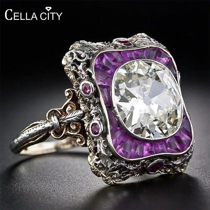 Royal Silver Amethyst ring