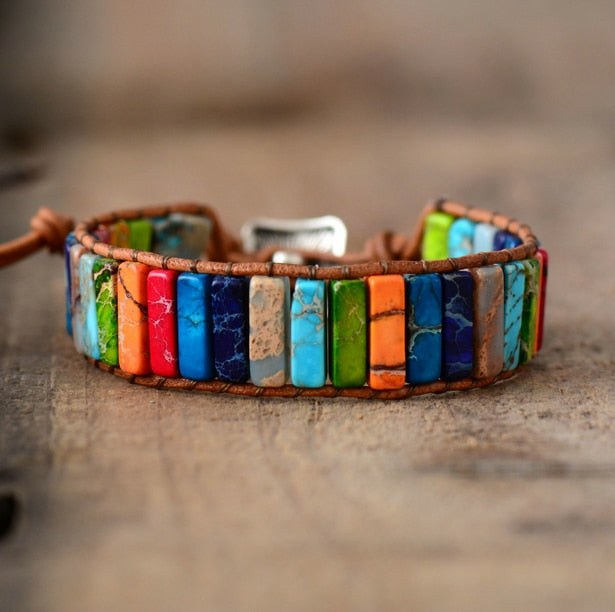 Mix Jasper Positivity Bracelet - Bracelets - Pretland | Spiritual Crystals & Jewelry