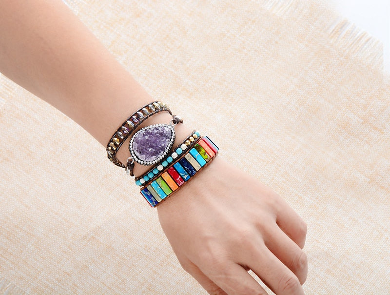 Mix Jasper Positivity Bracelet - Bracelets - Pretland | Spiritual Crystals & Jewelry