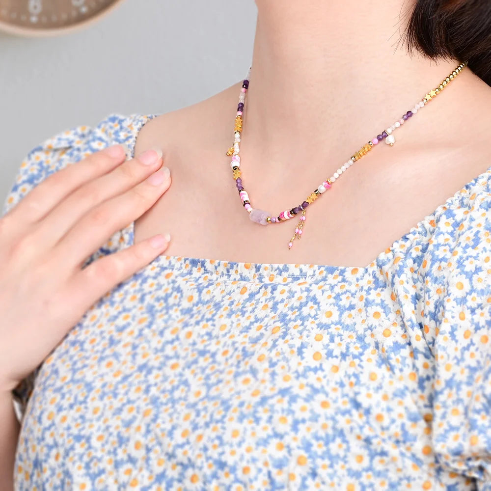 Charming Natural Amethyst Necklace