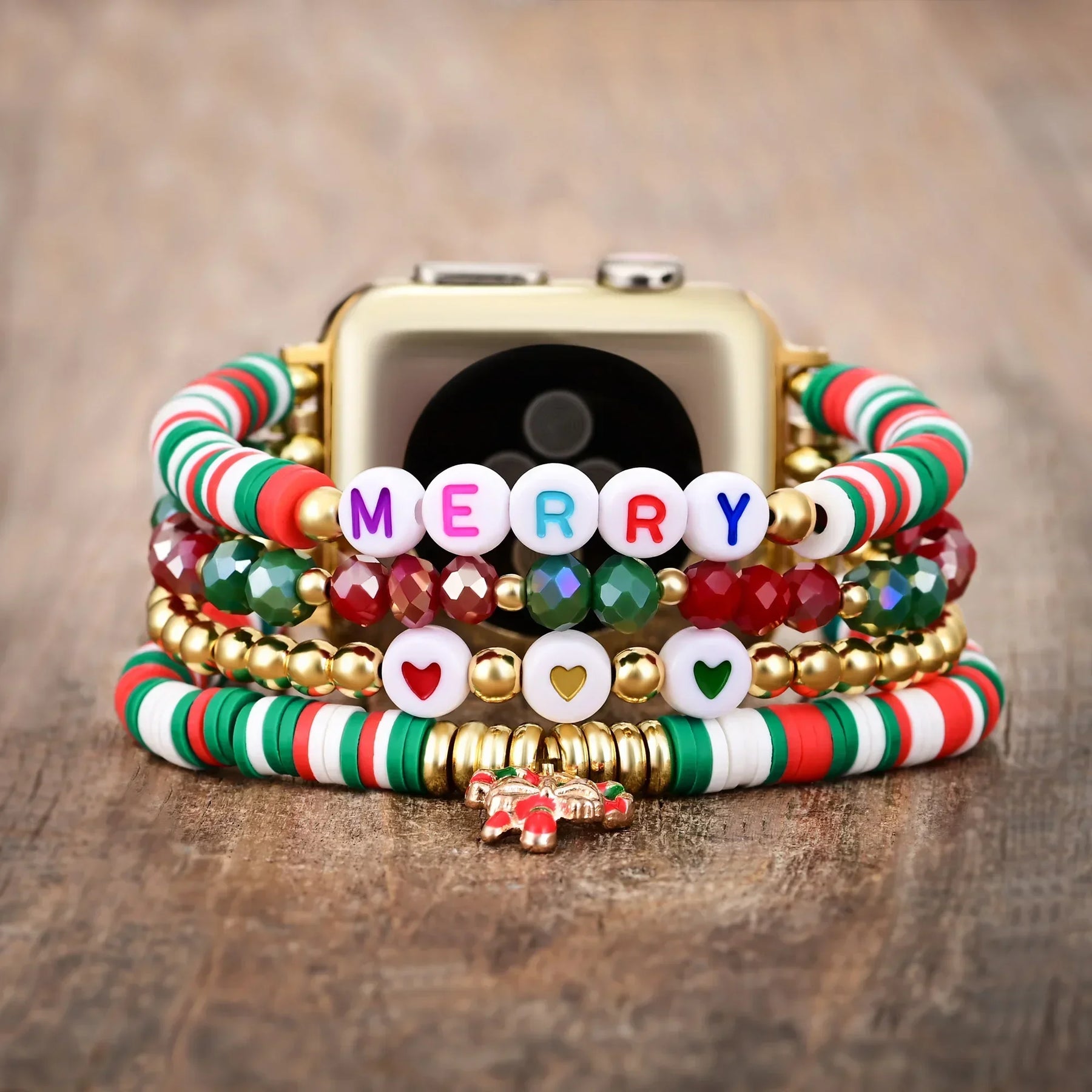 Lovely Merry Noel Stretch Watch Strap