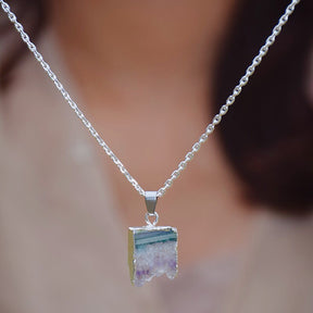 Spiritual Amethyst Silver Necklace - Necklaces - Pretland | Spiritual Crystals & Jewelry