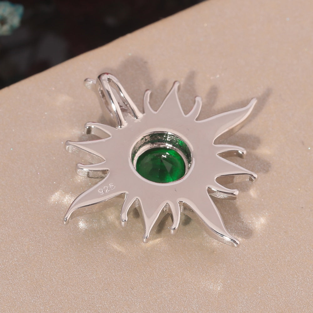 Star Green Opal Silver Necklace - Necklaces - Pretland | Spiritual Crystals & Jewelry