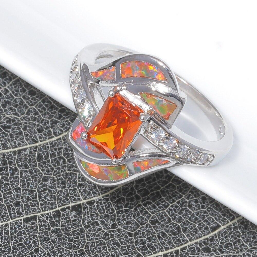 Spiritual Fire Opal Sterling Silver Set - Bundles - Pretland | Spiritual Crystals & Jewelry
